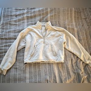 Set Active light gray half zip sweatshirt